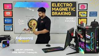 How to Make Electromagnetic Braking System Project  Best Mechanical Engineering Project [upl. by Zalucki]