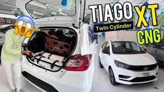 2023 Tata Tiago XT Cng With Twin Cylinder 🔥 Price Features Specs amp All Details [upl. by Deery948]