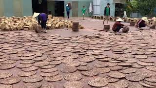 Water hyacinth round placemats how to dry them [upl. by Onaled825]