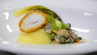 Dover sole with fish pie flavours sea vegetables and parsley oil by Shaun Rankin [upl. by Cibis]