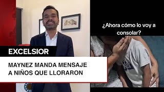 ¡Presidente Máynez Niños lloran porque perdió Jorge Máynez y él les manda un mensaje [upl. by Aiekat946]