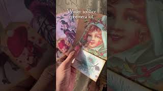 ❄️ Wintersolstice themed junkjournaling ephemera kit 🎄 [upl. by Lledroc]