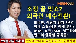 주도주마스터 최현덕대표240418 조정 끝 맞죠외국인 매수전환외국인 어떤거 먼저 사나악재 소멸남은 악재 분석ASML 쇼크TSMC 서프라이반도체 급등할 종목들 [upl. by Stila644]