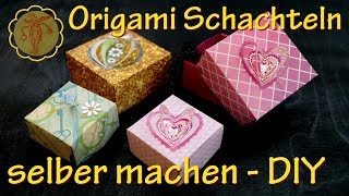 DIY Origami Schachteln selber machen  mega einfach [upl. by Catima93]