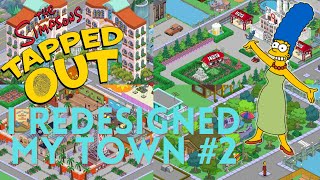 The Simpsons Tapped Out I ReDesigned My Town Town Design Ideas Part 2 [upl. by Kcin]