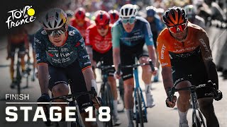 Highlights 2024 Tour de France Stage 18 finish  Cycling on NBC Sports [upl. by Faustus]