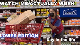 A DAY IN THE LIFE OF A LOWES EMPLOYEE  what I actually do [upl. by Cira]