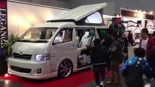 大阪オートメッセ2013 LEGANCEハイエース出展① osaka auto messe2013 Hiace legance [upl. by Rocky]