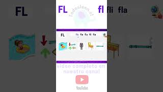 Letra FL  fla fle fli flo flu  Sílabas con FL todosleen shorts [upl. by Ahsilat]