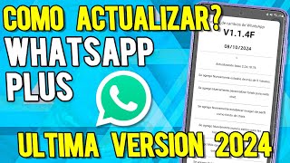 Whatsapp Plus NO VINCULA 📱Whatsapp Plus Ultima versión ✅ COMO ACTUALIZAR Whatsapp Plus [upl. by Annahsad593]