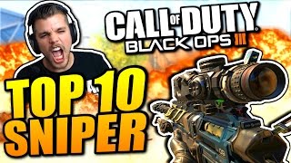 TOP 10 SNIPER 82 Spécial BLACK OPS 3 [upl. by Eittik]