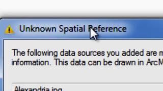 ArcGIS Georeference to UTM الاسناد الجغرافي للخريطة عن طريق الاحداثيات باستخدام النظام المترى [upl. by Roosnam]