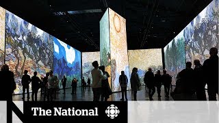 Immersive Van Gogh show opens in Montreal [upl. by Araiet]