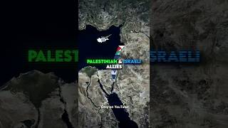 Palestinian Vs Israeli Allies 🤝 geography shorts [upl. by Anem]