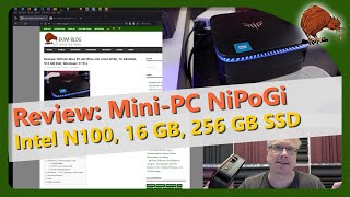 Review NiPoGi Mini PC AK1Plus mit Intel N100 16 GB RAM 512 GB SSD Windows 11 Pro [upl. by Velma507]