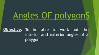 Grade 7 Math Q1 Week 1 Angles of Interior and Exterior of a Polygons [upl. by Wilkinson]