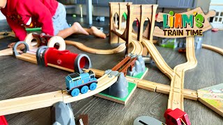 Wooden Trains Galore  Fun for Kids and Toddlers [upl. by Caroline]