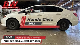 2012 Honda Civic At Big Tires And Wheels tireshop automobile carwheels honda civic video [upl. by Oznarol]