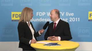 Live vom Parteitag Interview mit Michael Theurer [upl. by Annairba]