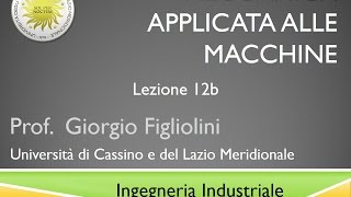 Meccanica applicata alle macchine Lezione 12b [upl. by Bennir]