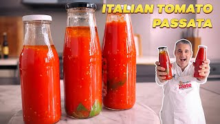 How to Make ITALIAN TOMATO PASSATA at Home Small Batch Tomato Sauce [upl. by Markowitz]