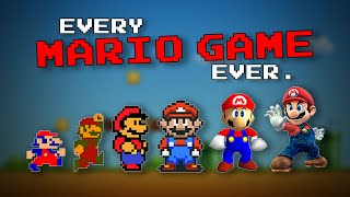 Every Mario Game Ever [upl. by Horlacher]