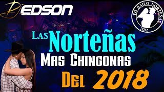 Las Norteñas Mas Chingonas del 2018  DJ Edson YoBailoNorteñas [upl. by Nerhe986]