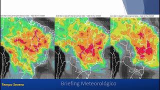 Briefing Meteorológico dias 18 e 19 de outubro  Trovoadas em todo o Brasil Central [upl. by Johnson284]