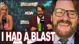 TONY SCHIAVONE Doing the AEW press conference was a cool experience [upl. by Neumark486]