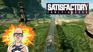 Satisfactory  First Look  Lets Play this Early Access  Storage and Hypertubes  Ep45 [upl. by Hsak689]