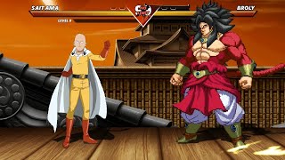 Saitama vs Broly High Level Awesome Fight [upl. by Naveb]