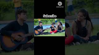 jhopadi ka singing on cute girls impress or 3girls singingvoice viralvideos singing [upl. by Ardnahc]