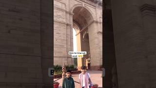 Indian Gate amp tejas ke funny questions Kappusaran10m  my first indian gate tour shorts delhi [upl. by Keffer582]