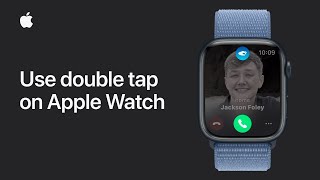 How to use double tap on Apple Watch  Apple Support [upl. by Assinna]