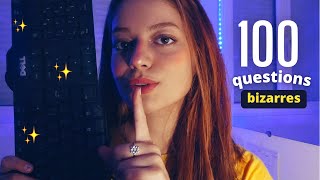 ASMR 100 questions version chuchotements très proches pour tendormir en 2sec LInterview [upl. by Nona502]