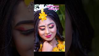 Aj bosonter gaye holud holdilook makeupartist viralvideo bridalmakeup makeup academy [upl. by Norit97]