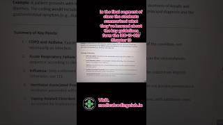 ICD10CM Chapter 10 coding guidelines icd10onlineclasses joinmycrew shorts [upl. by Koerlin921]