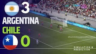 Argentina 30 Chile Highlights  Eliminatorias Sudamericanas 2024  SimulaciónRecreación eFootball [upl. by Gretna]