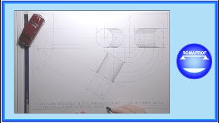 PROIEZIONI ORTOG CILINDRO SUL PO  ASSE INCLINATO DI 60° AL PV  METODO PIANO AUSILIARIO1199 [upl. by Nnaxor534]