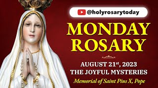 MONDAY HOLY ROSARY ❤️ AUGUST 21 2023 ❤️ JOYFUL MYSTERIES OF THE ROSARY VIRTUAL holyrosarytoday [upl. by Filomena]