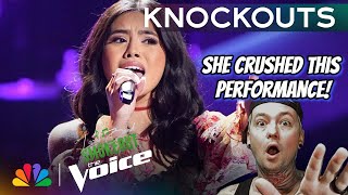 Kaylee Shimizu  Aint No Way  Reaction  Review  ARETHA FRANKLIN COVER LIVE ON THE VOICE [upl. by Aicetel]