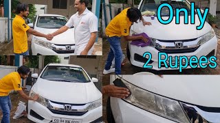 car headlight cleaning in easy way at home  car headlight restoration  yellow shad removing [upl. by Lalla]