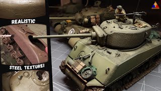 The EASIEST Way to Improve Your Scale Model Tanks  Cast Steel Texture Tutorial [upl. by Nerta]