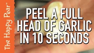 HOW TO PEEL GARLIC IN 10 SECONDS  GARLIC HACK [upl. by Ysdnyl]