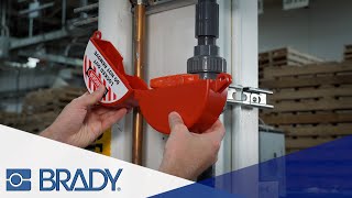 Brady THandle Ball Valve Lockout  How to install [upl. by Cuthbert]