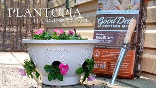 Best Way To Plant Flowers Using A Plantopia Hanging Basket [upl. by Nolos]