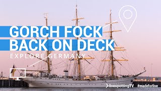 Marine Schulschiff quotGorch Fockquot auf dem Weg nach Kiel ∞ EXPLORE GERMANY [upl. by Nywled]