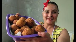 BOLINHO DE BATATA RECHEADO SIMPLES E FÁCIL [upl. by Seedman]