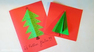 Tarjetas de navidad para niños ¡Muy fáciles  Manualidades para peques [upl. by Christabel275]