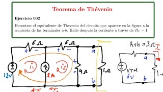 Teorema de ThÃ©venin Ejercicio 002 [upl. by Borries]